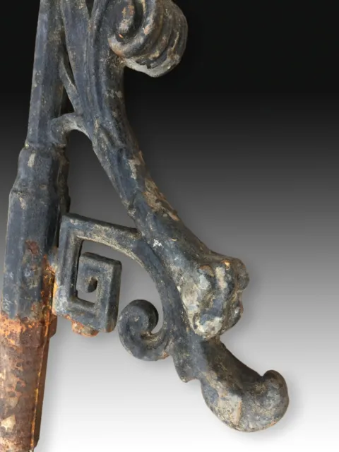 Iron baluster with grotesque. 19th century. 3