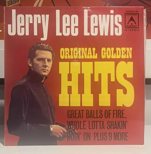 Jerry Lee Lewis – Original Golden Hits Vinyl LP 1972 KILLER COMP Australian VG+