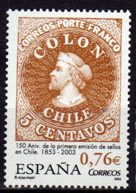 150 Aniversario de la primera emisión de sellos de Chile 2003** Edifil 3997 MNH