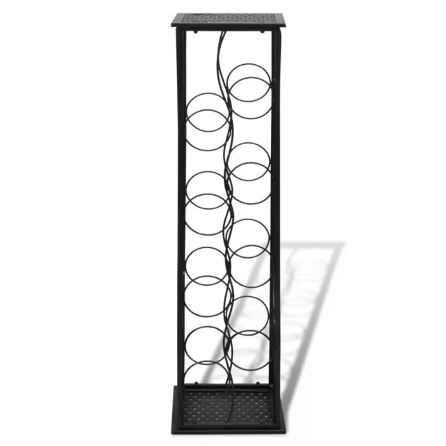 Wine Glass Rack 8 Bottles Storage Holder Floor Standing Display Cabinet Metal 3