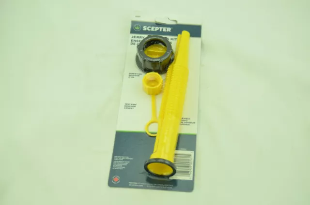 SCEPTER Fix Your GAS CAN KIT SPOUT & PARTS Screw Cap Collar Stopper Yellow  Vent
