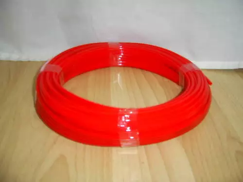 Tubo de Poliuretano PU Neumático Manguera Rojo 8mm x5.5mm x 25 Mtr