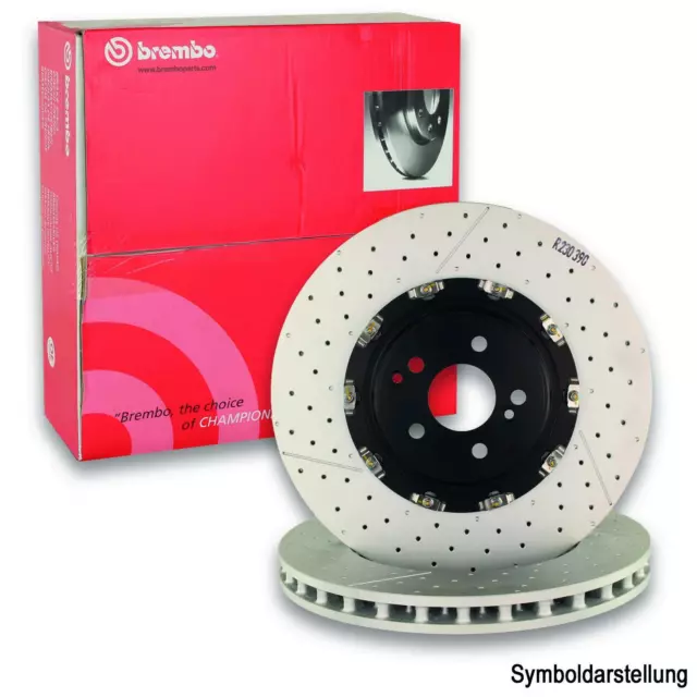 2x BREMBO Bremsscheibe Bremsscheiben Satz Bremsen PRIME LINE - Composite Vorne