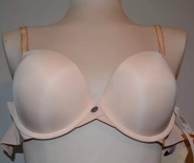 Parisa Fe Beige Push Up Bra Black Lace Convertible Straps 42DDD NWT $42