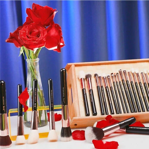 Jessup Pennelli Make Up Set 25Pcs Pennelli Trucco Set di pennelli da trucco con 12