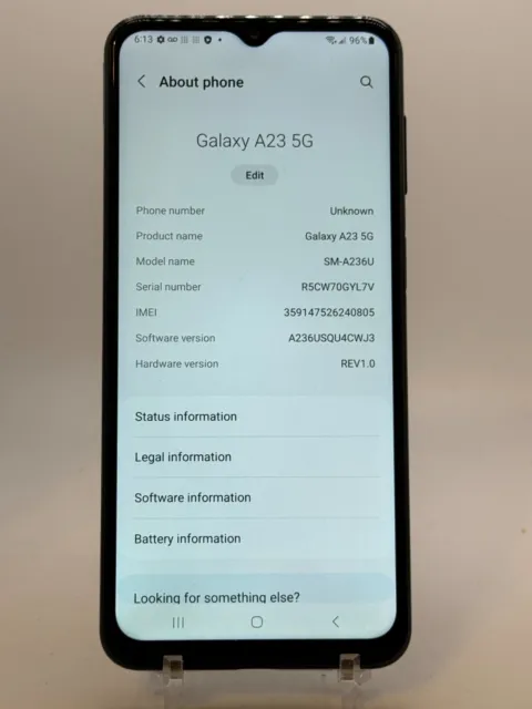 Samsung Galaxy A23 5G SM-A236U - 64GB - Awesome Black (Unlocked) for sale  online
