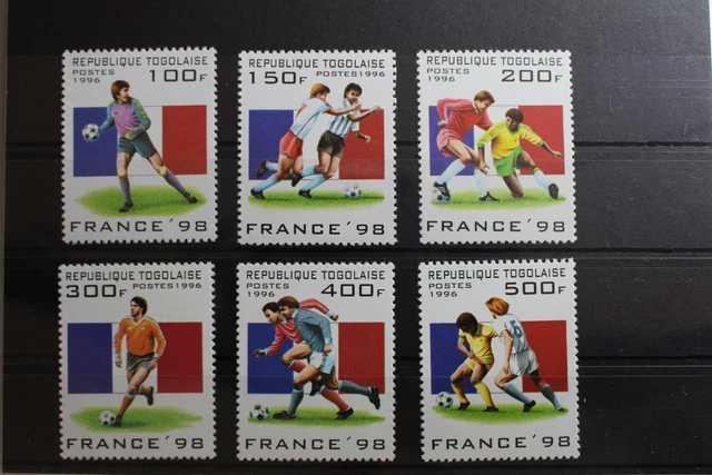 Togo 2389-2394 postfrisch Fußball WM 1998 #RK443