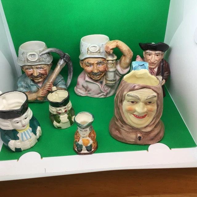 7x Toby Jugs No Markings￼