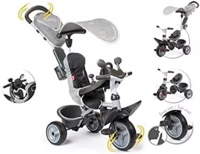 Dreirad Baby Driver Plus | Buggy 3 in 1 |  Baby- und Kleinkindfahrzeug