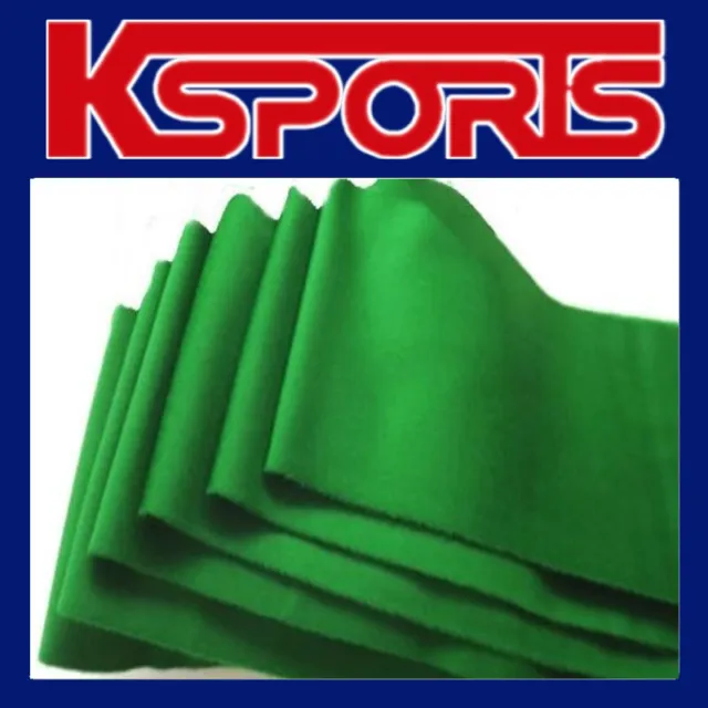 Pool Snooker Billiard Table Cushion Cloth Felt  Strips X 6 - Wool - Green