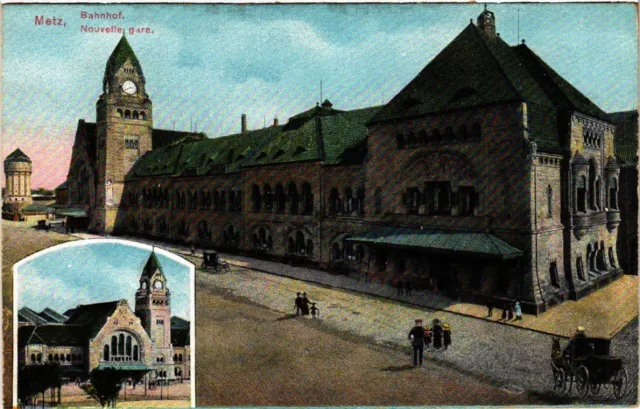 CPA AK METZ - station - new station (455226)
