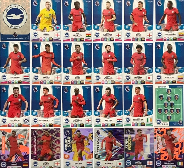 PANINI PREMIER LEAGUE Adrenalyn 2024 23 24 Brighton Base Team Trading