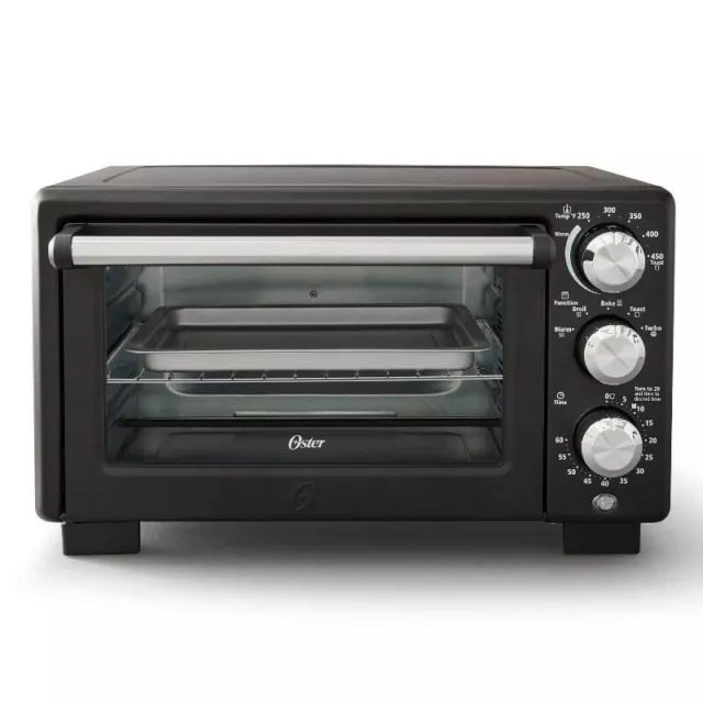 Countertop Convection and 4-Slice Toaster Oven – Matte Black