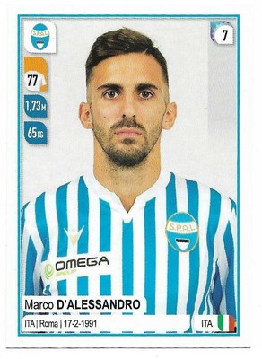 Figurine Calciatori Panini 2019-20 2020 n.514 Marco D'Alessandro Spal 