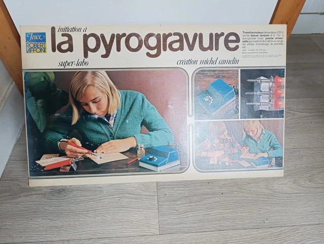 Livre Vintage "Initiation à La Pyrogravure" Super-Labo Jeux Robert Laffont - Occasion