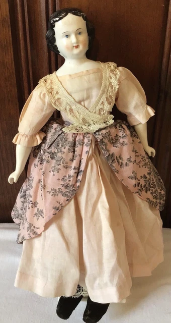 Antique China Head Doll Porcelain Doll 1860’s 14 IN