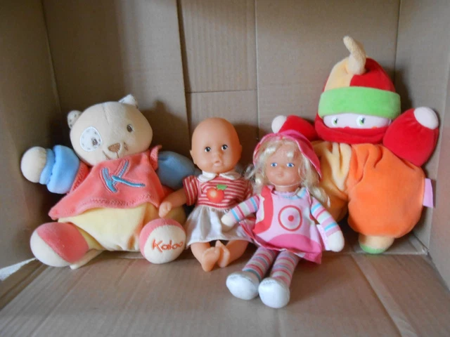 lot de doudous poupées Corolle et Kaloo