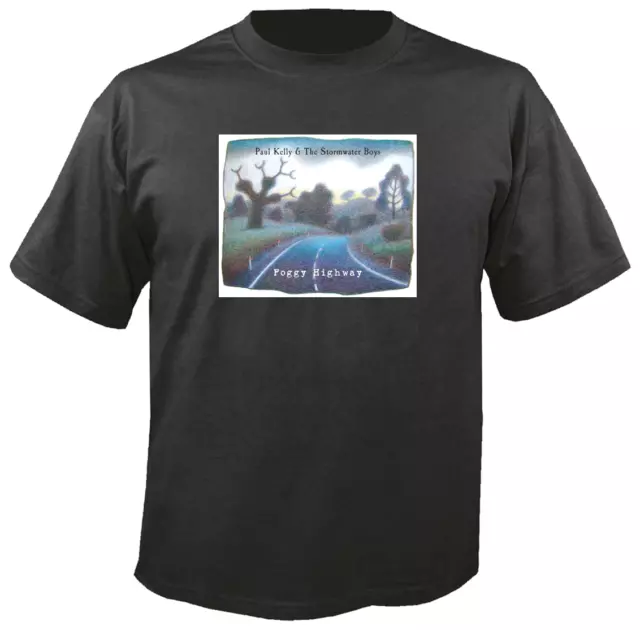 Tee Shirt New Adult Unisex aussie legend Paul Kelly Foggy Highway t shirt