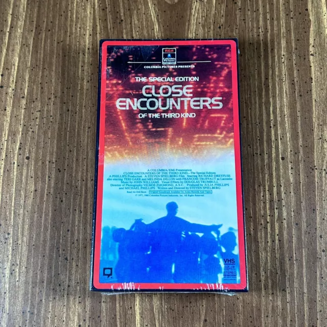 Close Encounters Of The Third Kind Vhs 1985 Columbia Rca Watermark