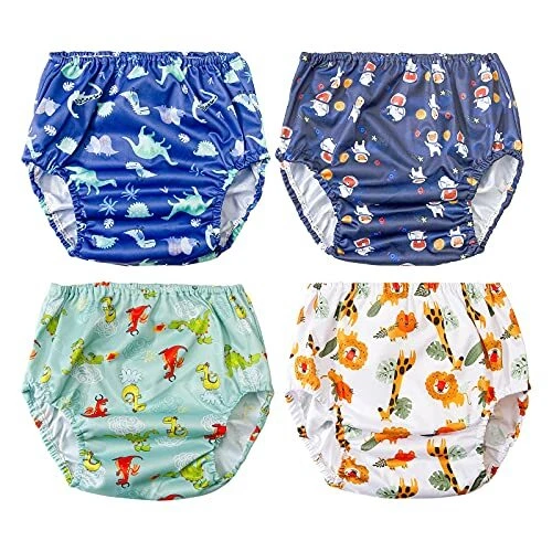 Waterproof Diaper Rubber Pants Toddlers Elastic Rubber Swim Diaper Pottyn