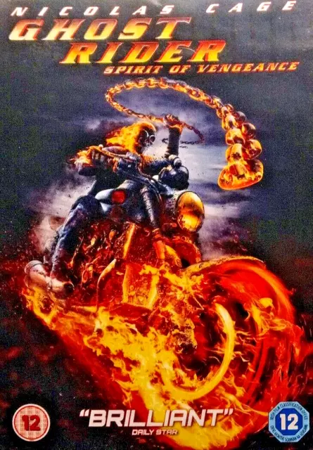 Ghost Rider - Spirit Of Vengeance DVD, (2012)   Disc-VG+.  Insert-VG+.       440