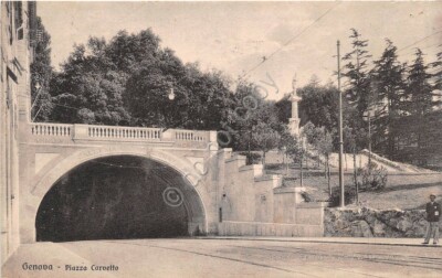 Genova NVG Piazza Corvetto Cartolina Brunner Ed 