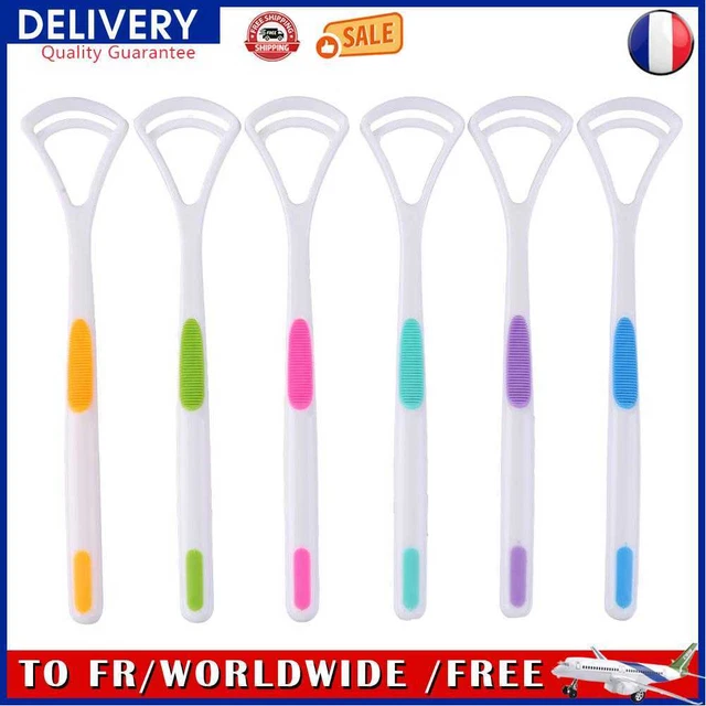 2pcs Tongue Scraper Cleaner Tongue Brush Tongue Cleaning Tools Dental Oral Care