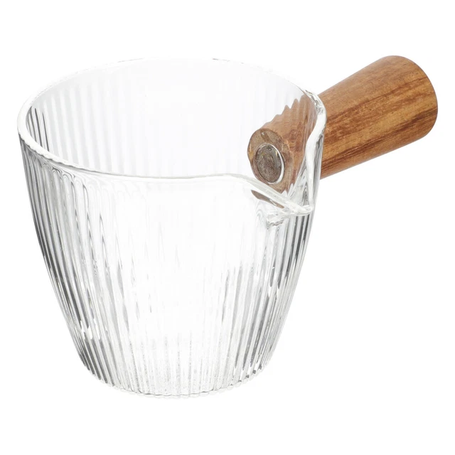 Jarra de espresso pequeña jarra de crema de cocina jarra de leche de madera