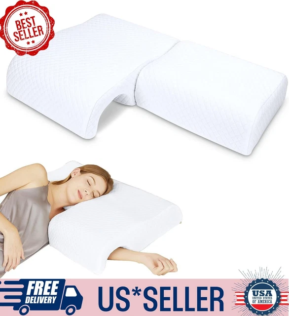 Homca Memory Foam Pillow For Couples - Adjustable Cuddle Pillow Anti Pressure Ar