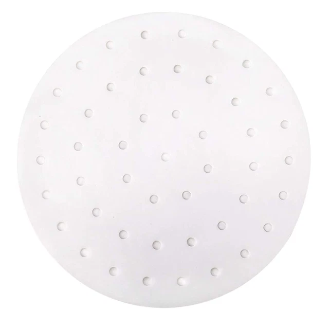 100PCS Round Disposable Perforated Paper Bamboo Steamer Paper Liners Air Fryer