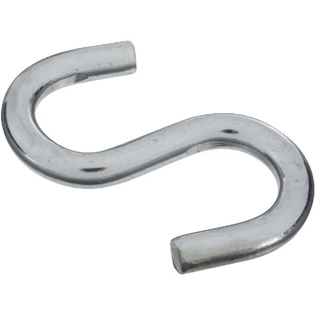 National 3-1/2 In. Zinc Heavy Open S Hook N347849 Pack of 5 National N347849