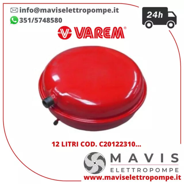 VASO DI ESPANSIONE VEREM FLATVAREM Lt. 12 diam. 32,5cm - cod. C201223100000000