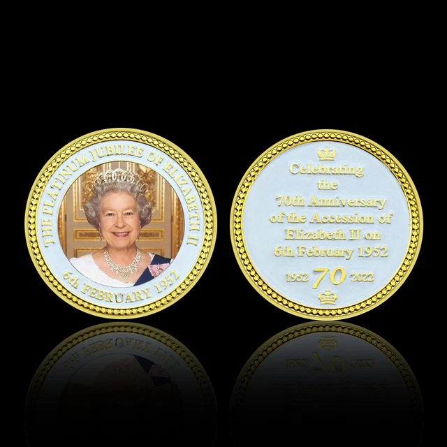 QUEEN OF ENGLAND Gold Coin Elizabeth II The Platinum Jubilee Commemorative Coin 5.51 PicClick CA