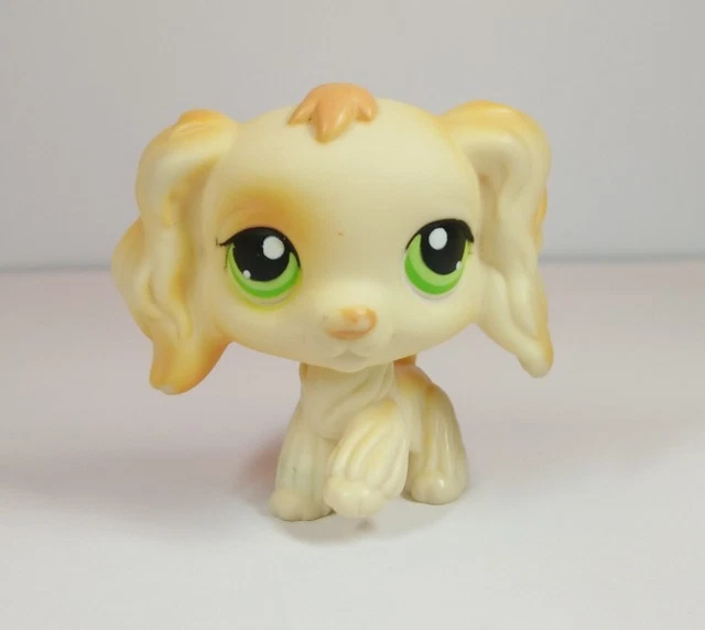 Figurine Petshop - Chien épagneul Beige #1318 - Occasion - Collection Vintage - Détail Réaliste