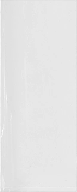 Plymor Flat Open Clear Plastic Poly Bags, 4 Mil, 4" X 10" (Pack of 100)