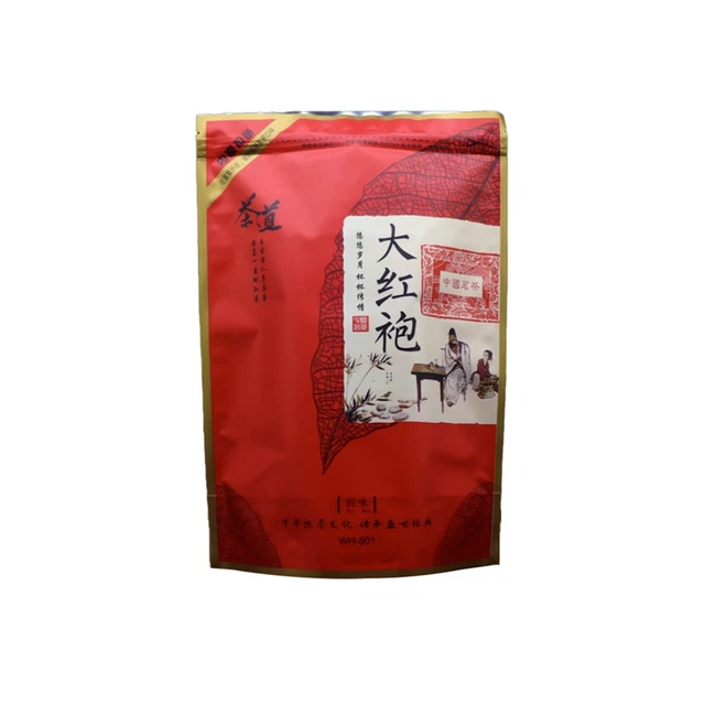 500G Chinese Dahongpao Tea Set Recyclable Packaging Bag Dahongpao Zipper Ba W1L6