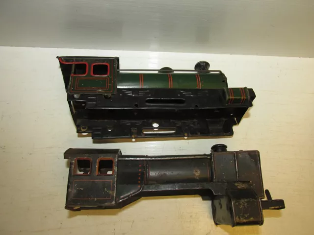 Colección antigua chapa Bing ferrocarril 4 carcasa pista 0 locomotora de vapor licitación 1012 etc. 3