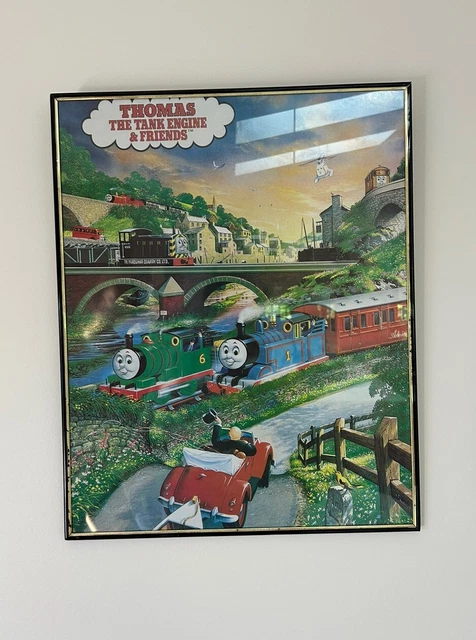 1992 FRAMED THOMAS The Tank Engine ScanDecor Poster - Hard To Find £49. ...