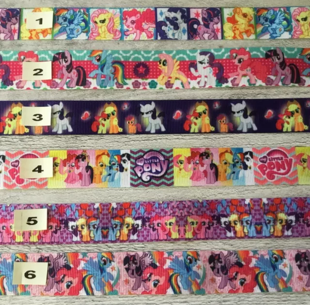 My Little Pony Grosgrain Ribbon All Designs Sold by 3M - craft- *SENT TRACKED*