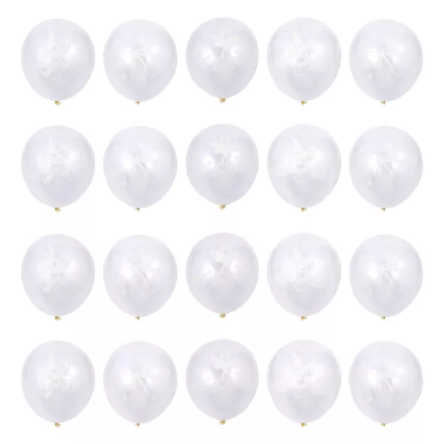 20 Pcs Latex Balloon Night Light Halloween Fluorescent Polka Dots