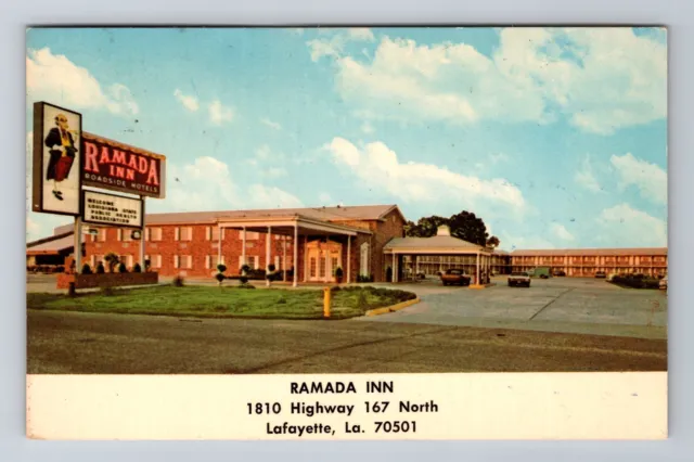 Lafayette LA-Louisiana, Ramada Inn Advertising, Antique Vintage c1970 Postcard