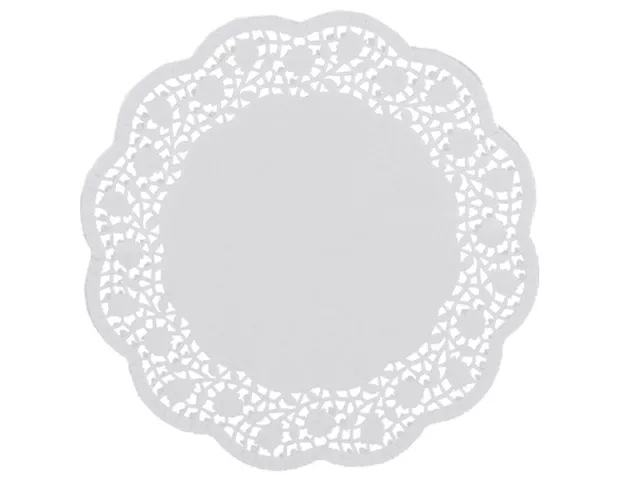 100 Tortenspitzen Kuchenspitzen Tortenunterlagen weiß 36 cm (27306)