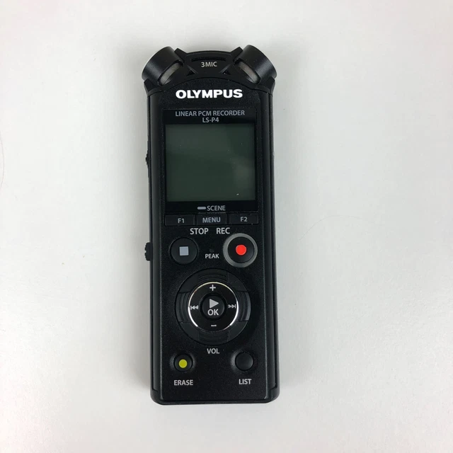 OLYMPUS Linear PCM Recorder LS-P4 BLK Black 8GB FLAC High Resolution