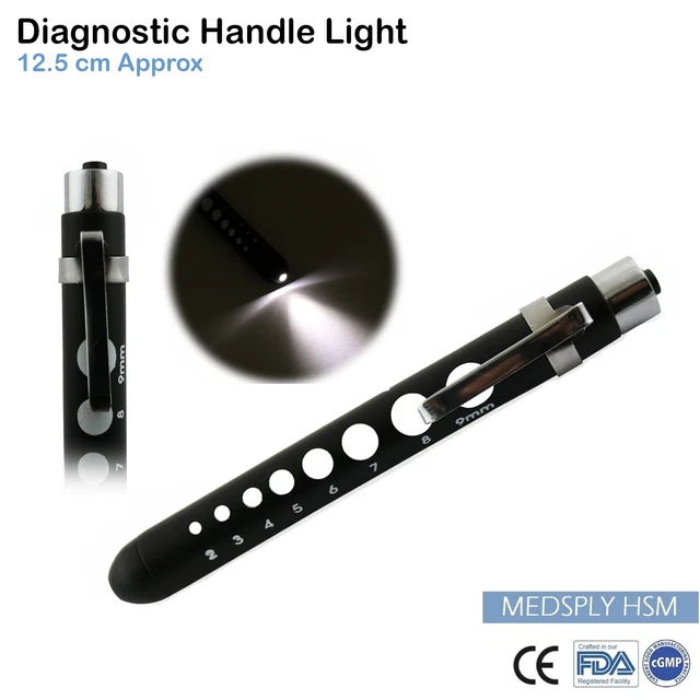 Medical Penlight Diagnostic Pen Light Nursing Purposes Neuro Torch+Pupil Tool