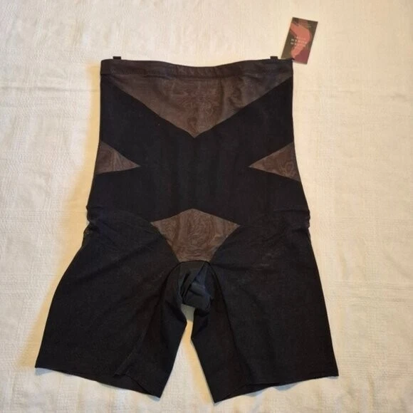HONEYLOVE WOMEN'S SIZE 2X Super Power Shorts, shapewear, black, New