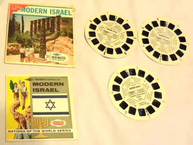 3 reels,Modern Israel Nation Of The World View-Master Packet B 2241 ,2242,2243