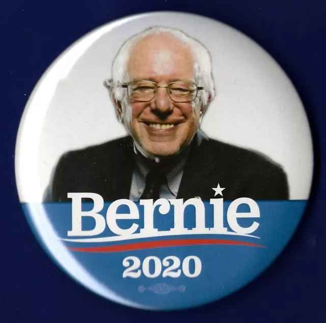2020 Bernie Sanders 3"(Large) / Presidential Hopeful Campaign Button(Pin 02L)