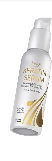 Vitamins Hair Serum Keratin Treatment Biotin Collagen&Coconut Oil ( No Box)