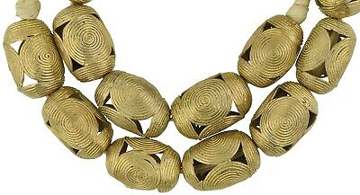 African brass beads Ashanti lost wax bronze handmade Ghana 2