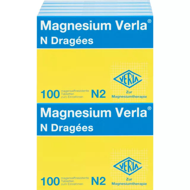 Magnesium Verla N Dragées bei Magnesiummangel, 1000 St. Tabletten 7330597